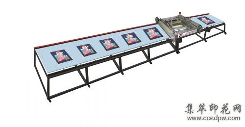 益彰机械SPT系列直线台版丝网印刷机（印花机）